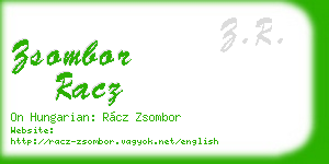 zsombor racz business card