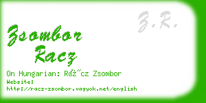 zsombor racz business card